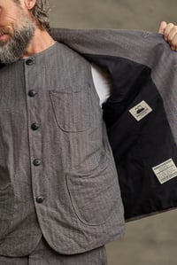 Image 13 of Clayton Gilet - Grey Stripe 