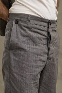 Image 4 of Peaky Blinder Trouser - Grey Stripe 