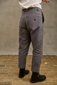 Image 5 of Peaky Blinder Trouser - Grey Stripe 