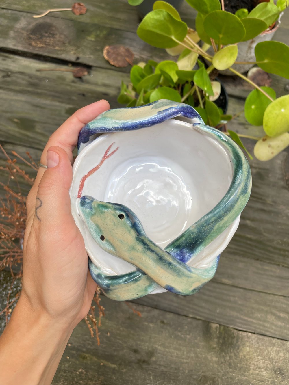 Image of Sculpted Snake Ashtray