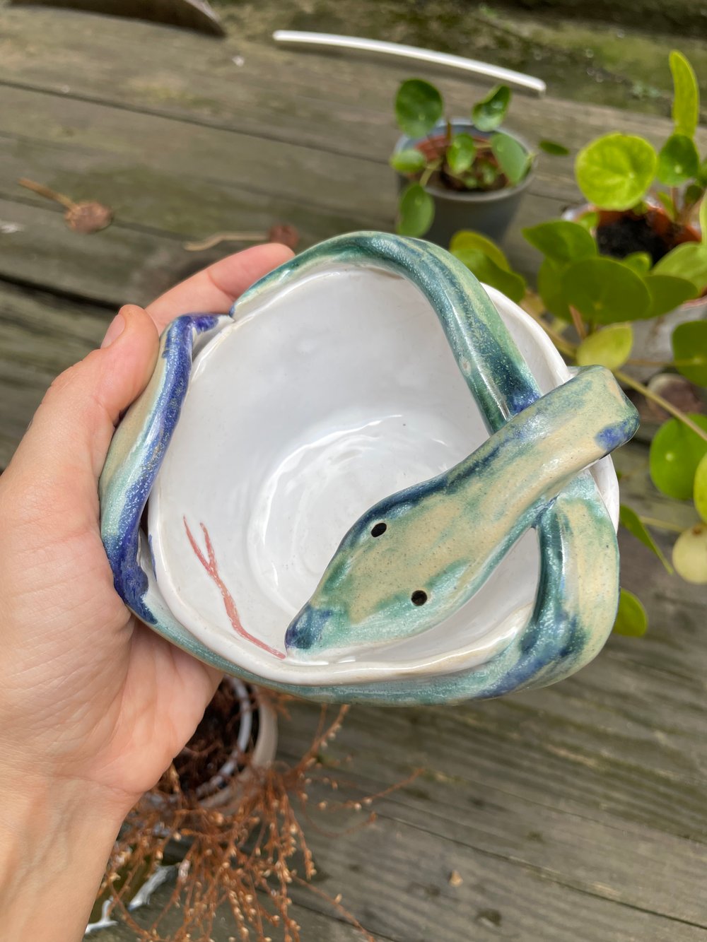 Image of Sculpted Snake Ashtray