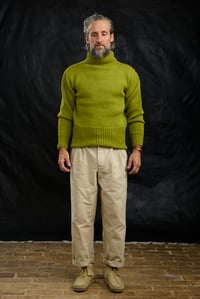 Image 1 of SUBMARNIER ROLLNECK Sweater - Pea Pod Green *M available