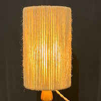 Image 8 of Lampe boule en céramique grès bleu de fer vintage signé Colette Houtmann 1970s