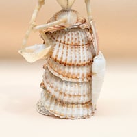 Image 7 of Figurine Dame élégante en coquillages – Souvenir vintage bord de mer, années 1950