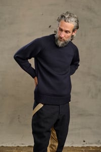 Image 4 of SUBMARNIER Classic Crewneck Sweater - Navy