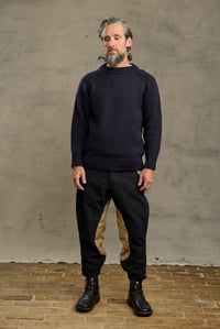 Image 7 of SUBMARNIER Classic Crewneck Sweater - Navy