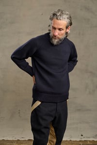 Image 9 of SUBMARNIER Classic Crewneck Sweater - Navy