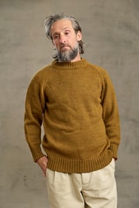 Image 8 of SUBMARNIER Classic Crewneck Sweater - Tan *L available