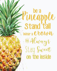 Image 2 of Inspirational Pineapple Hand-Painted Wood Plaque