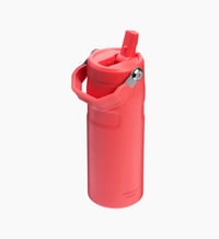 Image 2 of STANLEY™️ THE ICEFLOW™ BOTTLE WITH FLIP STRAW LID “Hot Coral” | 16 OZ, 24 OZ