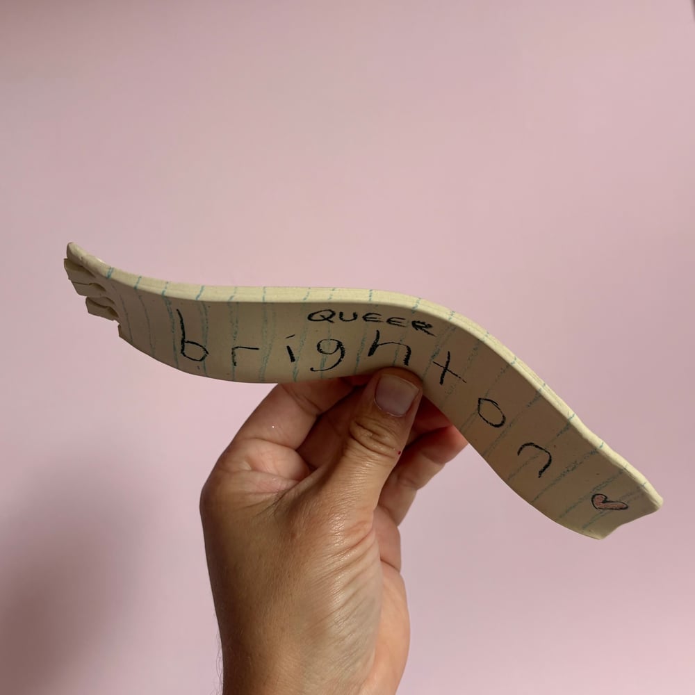 Image of Queer Brighton Ceramic note  