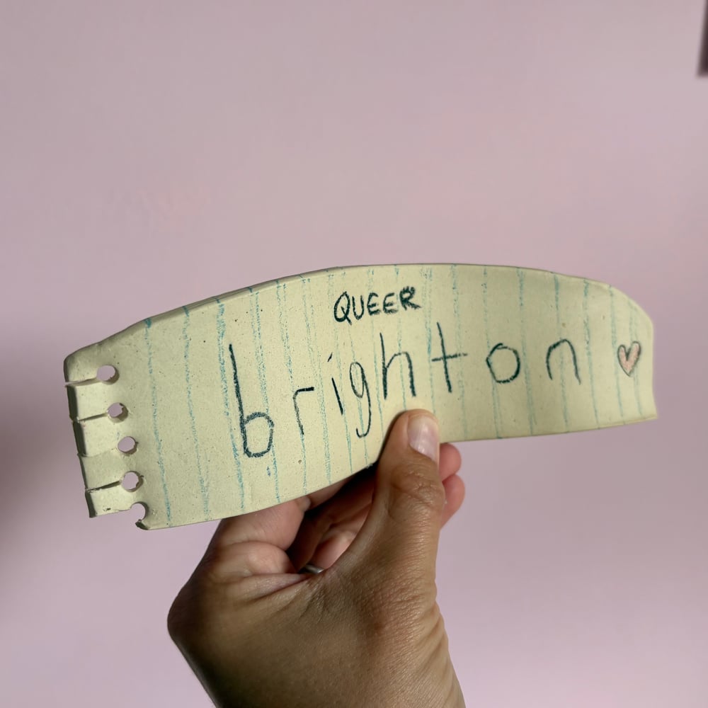 Image of Queer Brighton Ceramic note  