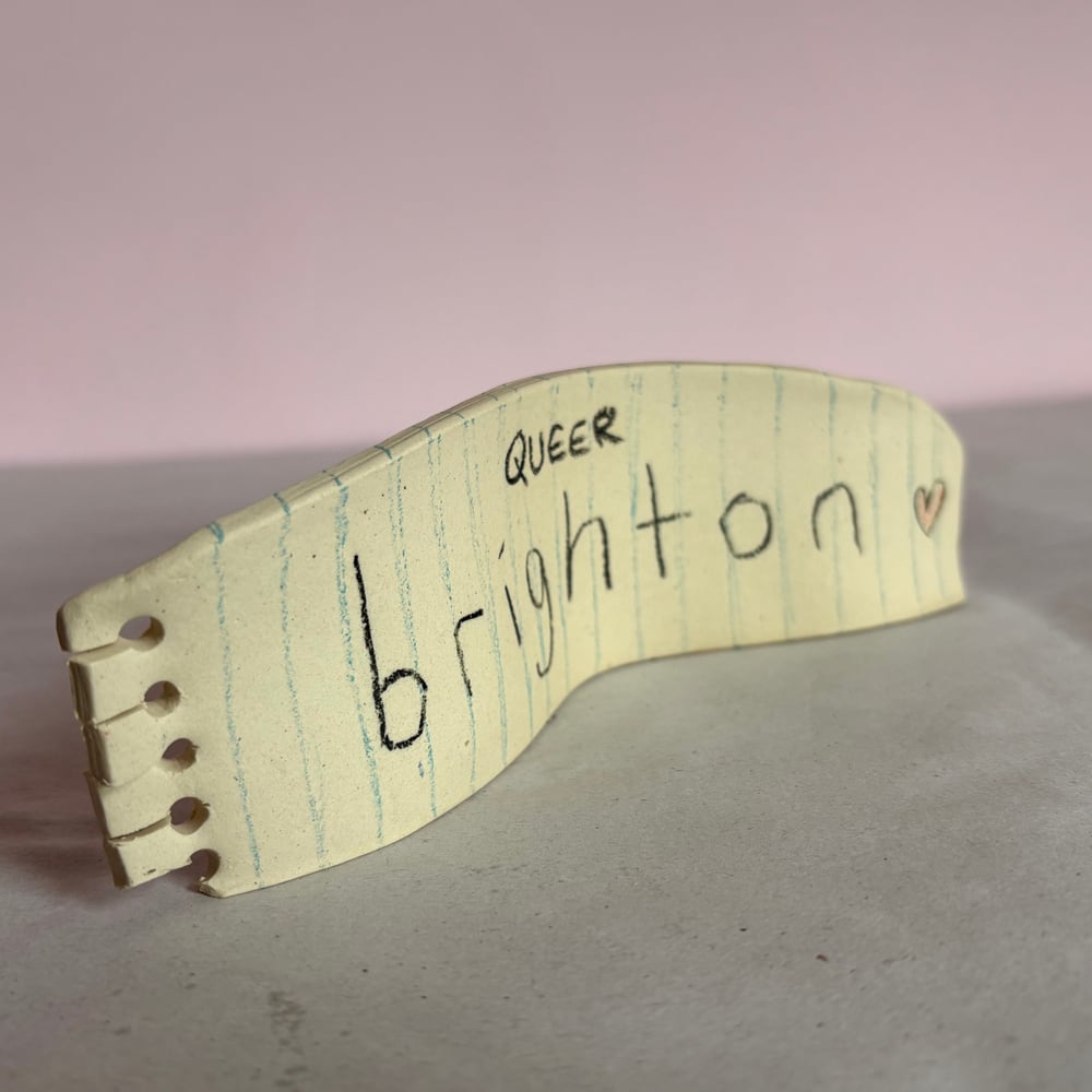Image of Queer Brighton Ceramic note  