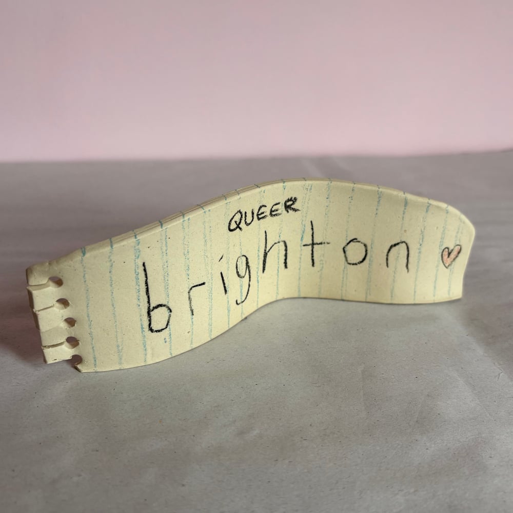 Image of Queer Brighton Ceramic note  
