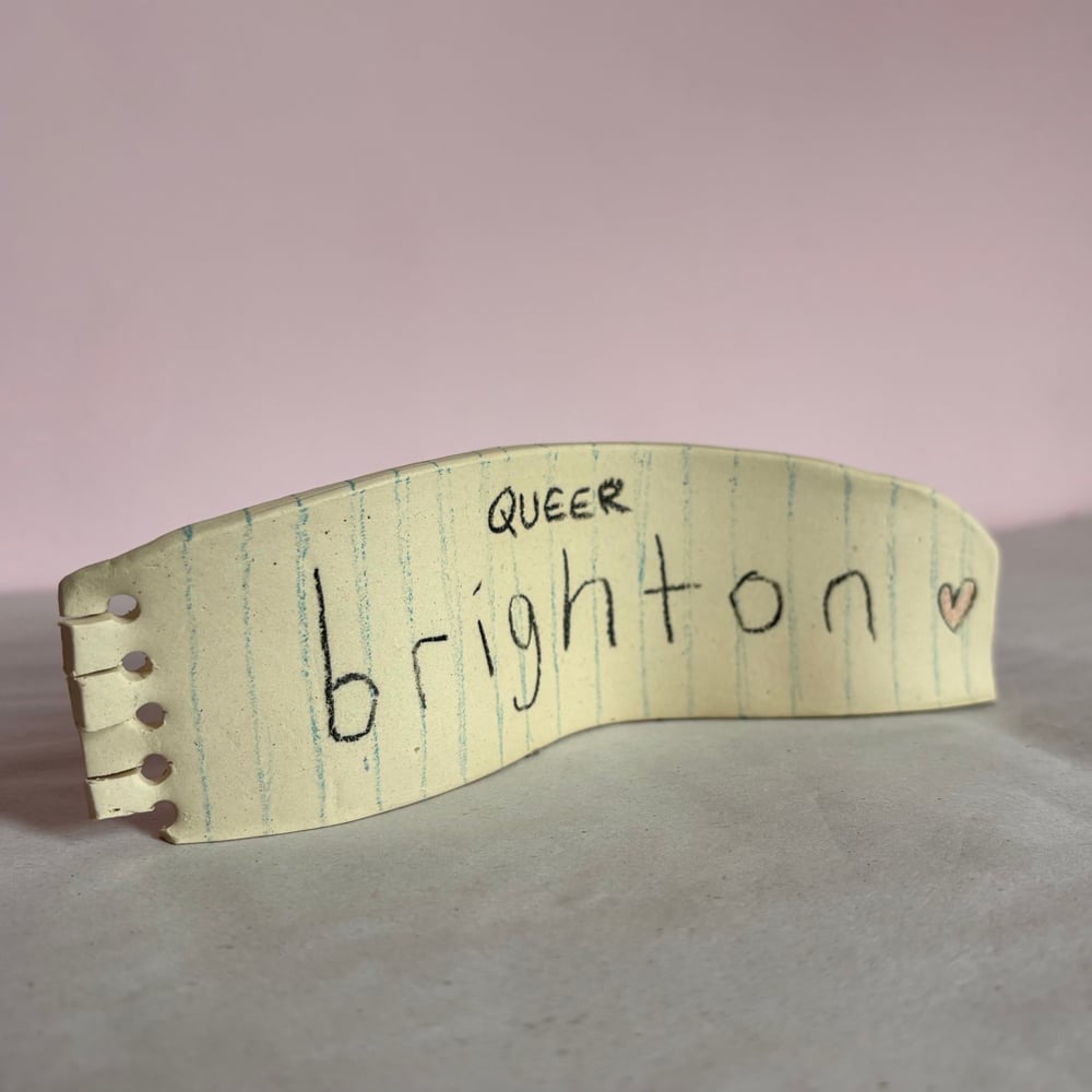 Image of Queer Brighton Ceramic note  