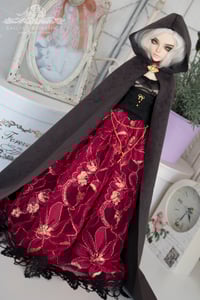 Image 1 of LIMITED - Red and Black lace outfit + cloak for MNF/PetiteMarionette girls