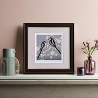 Image 1 of  LONG TAILED TIT ART PRINT