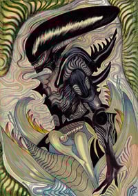 Xenomorph original A4 art 