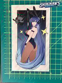 Image 2 of Azur Lane New Jersey Bunny 6" Vinyl Sticker