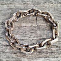 Image 1 of Designer Sterling Silver Biker Bracelet, c. '63-'86