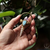 Image 3 of Mermaid Spirit necklace with larimar