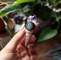Image 3 of Siren talisman with aquamarine