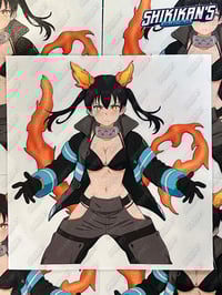 Image 4 of Fire Force Maki 7"/ Tamaki 6" / Iris 6"  Vinyl Sticker