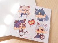 Image 3 of LADS Cat Caretaker Holo Sticker Sheet