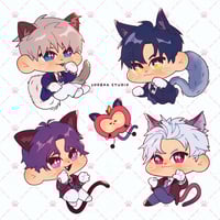 Image 1 of LADS Cat Caretaker Holo Sticker Sheet