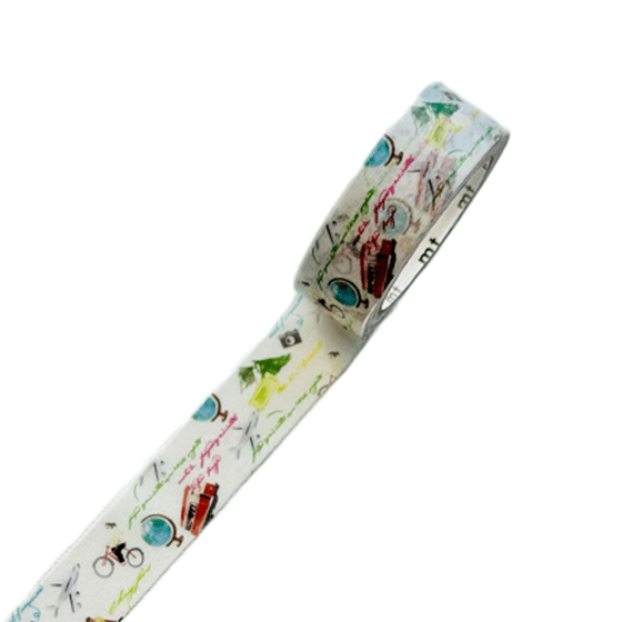Image of MT Washi Tape - World Words & Illustration