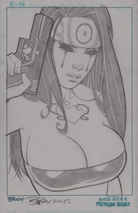 Image of Sad Girl Psycho Baby #8 Original 1/1 Cover Art