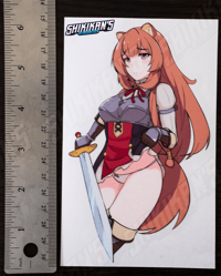 Image 3 of Raphtalia 6" Lewd Armor / Swimsuit / Hot Spring Vinyl Sticker
