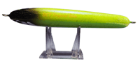Image 2 of 80g Yellowish Green Chartreuse, Blue Belly Floating Stick Bait 