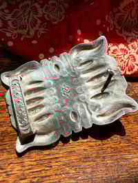 Image 5 of WL&A Handmade Heavy Ingot Repoussé Belt Buckle - Sonoran Desert - Size 3.75" x 2.75"