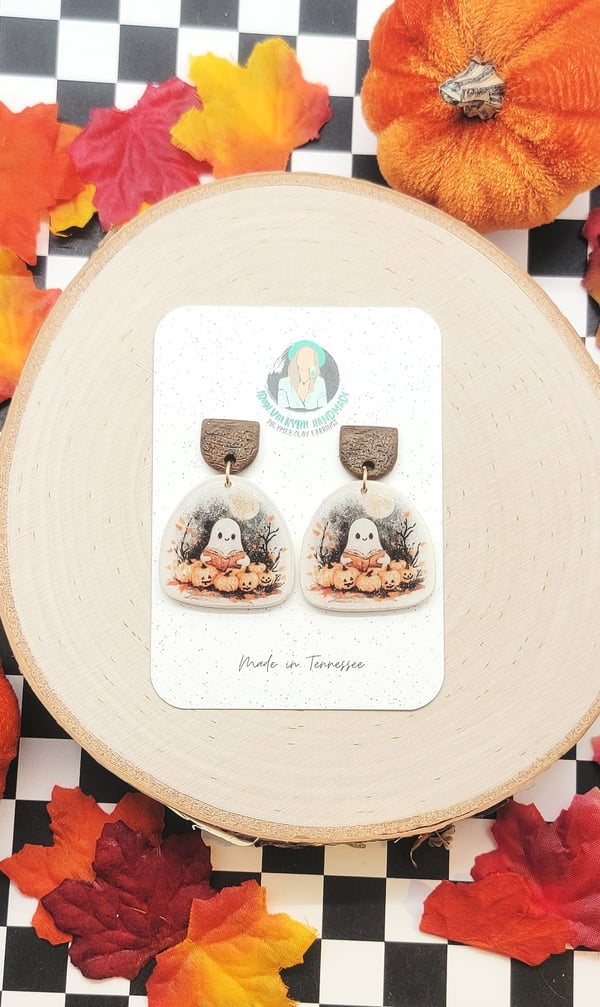 Image of Spooky Cute Ghost Dangles