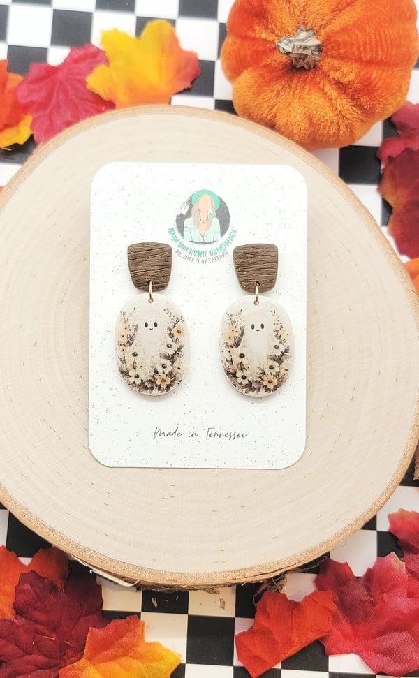 Image of Flower Field Ghost Earrings
