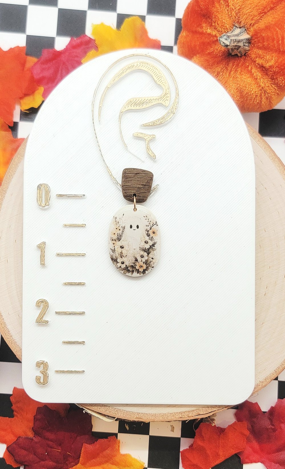 Image of Flower Field Ghost Earrings