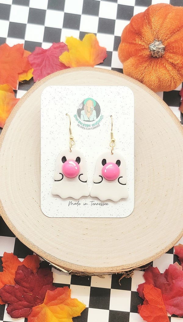 Image of Bubblegum Ghost Dangles