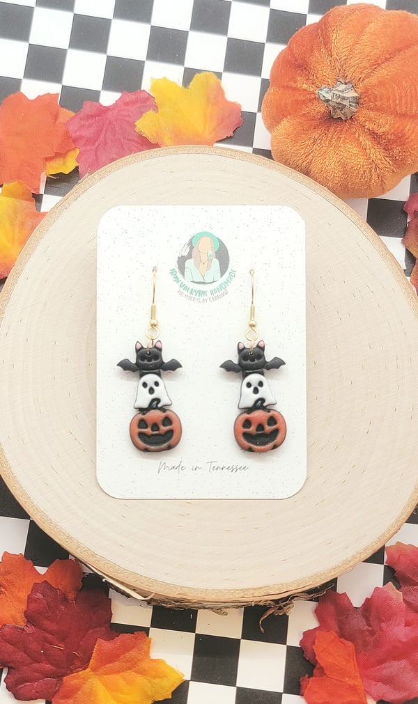 Image of Bat, Ghost, Pumpkin Stack 