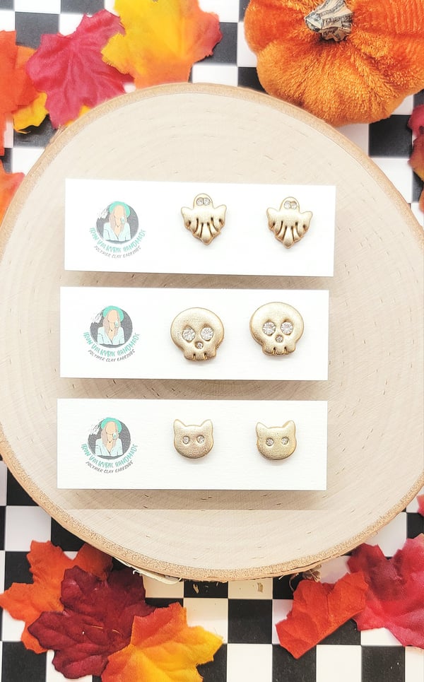 Image of Ghoulish Gold Studs
