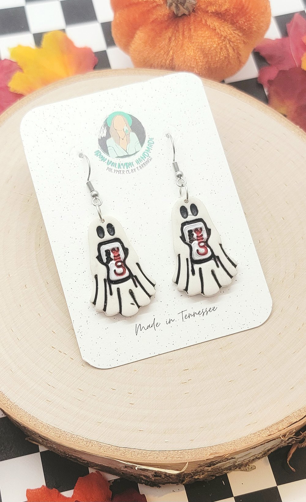 Image of Diet Soda Ghost Earrings