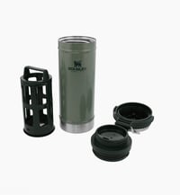 Image 4 of STANLEY™️ CLASSIC TRAVEL MUG FRENCH PRESS “Hammertone Green” | 16 OZ