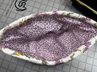 Image 5 of Yellow and Purple Quilted Drawstring Bag