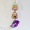 Chobits Linking Acrylic Charm Keychain