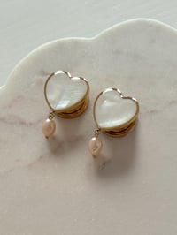 Image 1 of Pearly Heart Plug Custom (Gold)