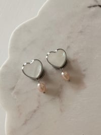 Image 1 of Pearly Heart Plug Custom (Silver)