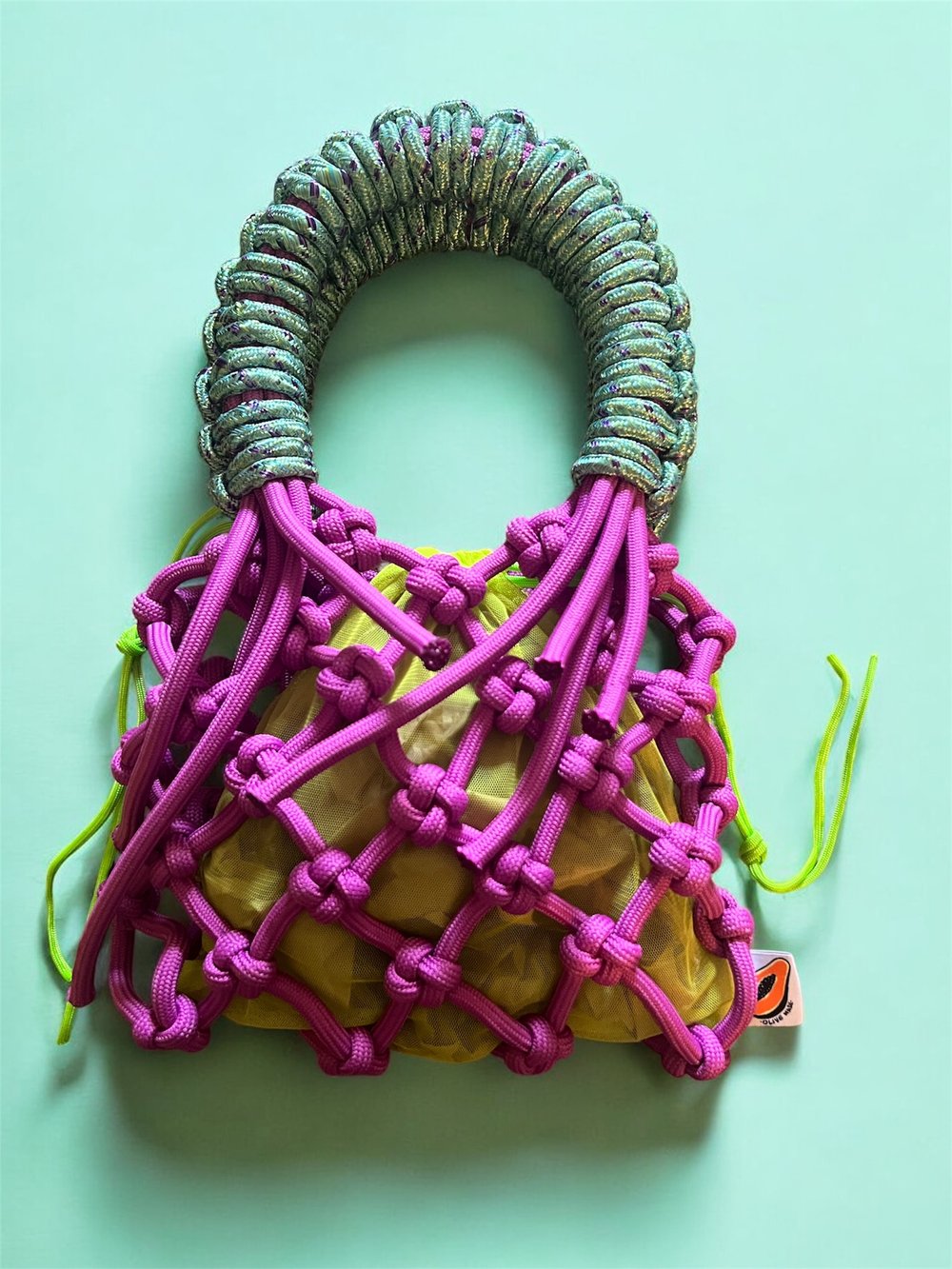 Image of Sunshine Bag: Fuschia x Green