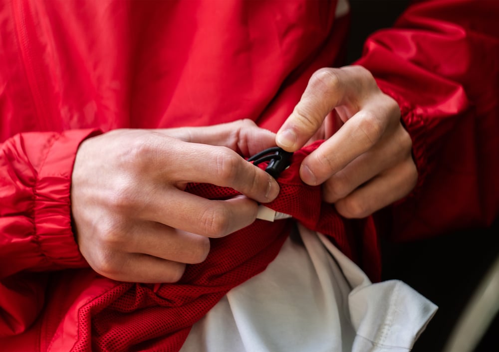 Image of Coupe vent QUADRIFOLIO rouge