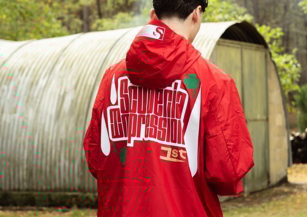 Image of Coupe vent QUADRIFOLIO rouge