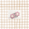  DUO BARRETTES Fleur rose